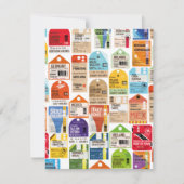 Vintage reiskaartenpatroon. (Voorkant)