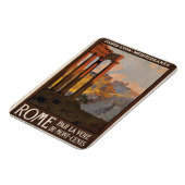 Vintage reiskunst poster art, Rome Magneet (Linkerzijde)