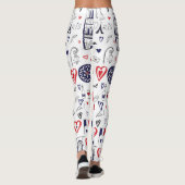 Vintage: Reislijnpatroon Leggings (Achterkant)
