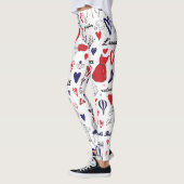 Vintage: Reislijnpatroon Leggings (Links)