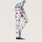 Vintage: Reislijnpatroon Leggings (Rechts)
