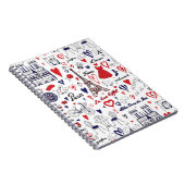 Vintage: Reislijnpatroon Notitieboek (Rechterzijde)