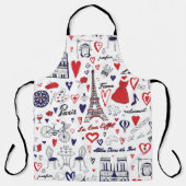 Vintage: Reislijnpatroon Schort (Voorkant)