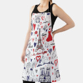 Vintage: Reislijnpatroon Schort (Insitu)