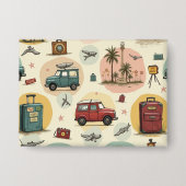 Vintage reispatroon Buttonnen Button (Voorkant)