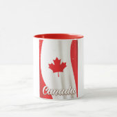 Vintage reisposter Canadese vlag Mok (Midden)