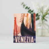 Vintage reisreis Venice, Italië - Briefkaart (Staand voorkant)