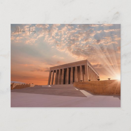 Vintage reisstad Ankara Turkije vakantie retro Briefkaart (Voorkant)