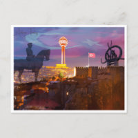 Vintage reisstad Ankara Turkije vakantie retro