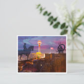 Vintage reisstad Ankara Turkije vakantie retro Briefkaart (Staand voorkant)