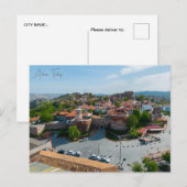 Vintage reisstad Ankara Turkije vakantie retro Briefkaart (Voorkant / Achterkant)