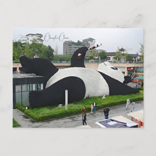 Vintage reisstad Chengdu China Oost-Azië Briefkaart (Voorkant)