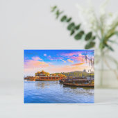 Vintage reisstad Hangzhou China Chinese retro Briefkaart (Staand voorkant)