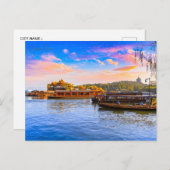 Vintage reisstad Hangzhou China Chinese retro Briefkaart (Voorkant / Achterkant)