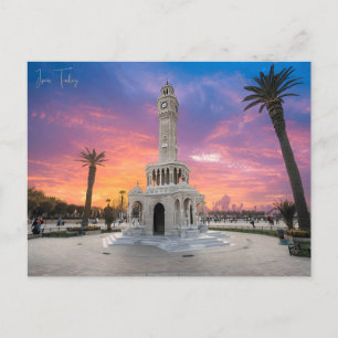 Vintage reisstad Izmir Turkije Efeze Akropolis Briefkaart