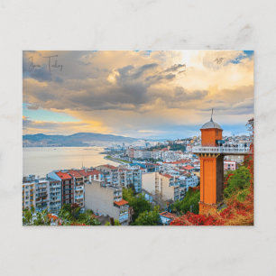 Vintage reisstad Izmir Turkije Efeze Akropolis Briefkaart