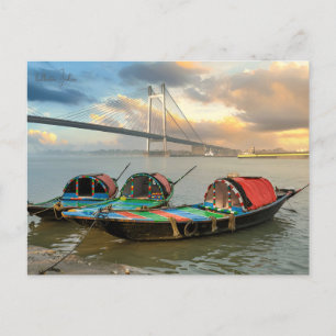 Vintage reisstad kolkata India Calcutta RETRO Briefkaart