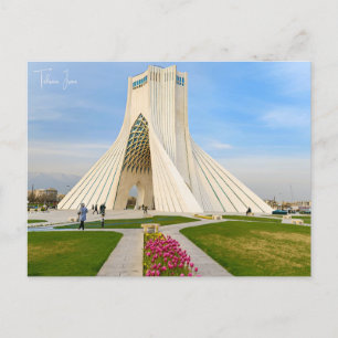 Vintage reisstad Teheran, Iran retro vakantie Briefkaart
