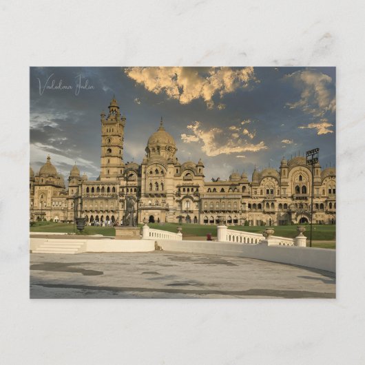 Vintage reisstad Vadodara India vakantie retro Briefkaart (Voorkant)