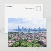 Vintage reisstad Xiamen China Chinese retro Briefkaart (Voorkant / Achterkant)