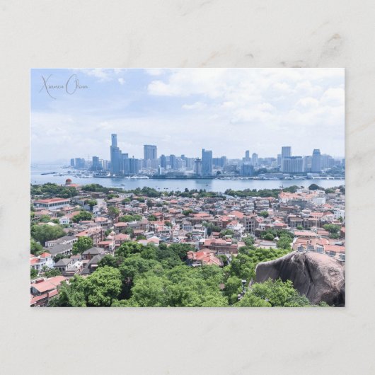Vintage reisstad Xiamen China Chinese retro Briefkaart (Voorkant)