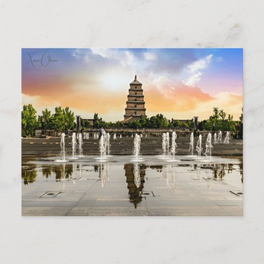 Vintage reisstad Xian China Chinese RETRO Briefkaart (Voorkant)