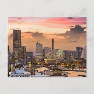 Vintage reisstad Yokohama Japan vakantie retro Briefkaart