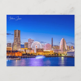 Vintage reisstad Yokohama Japan vakantie retro Briefkaart