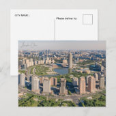 Vintage reisstad zhengzhou China Chinese retro Briefkaart (Voorkant / Achterkant)