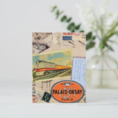 Vintage reist briefkaart (Staand voorkant)