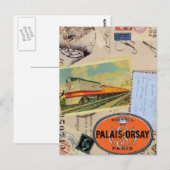 Vintage reist briefkaart (Voorkant / Achterkant)