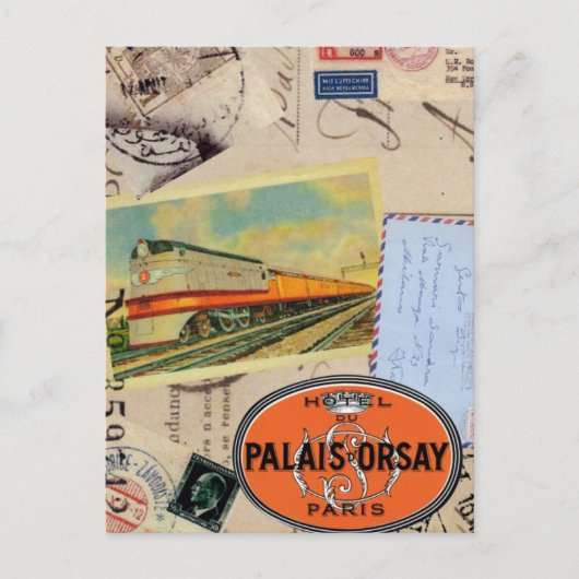 Vintage reist briefkaart (Voorkant)