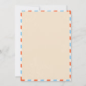 Vintage reisthema uitnodiging (Achterkant)