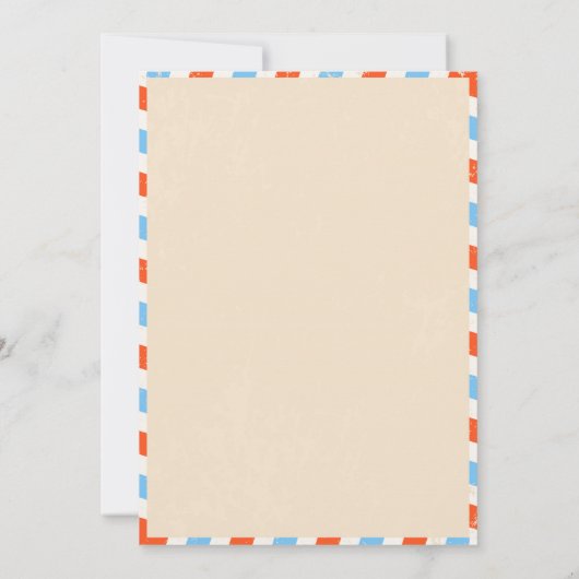 Vintage reisthema uitnodiging (Achterkant)