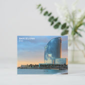 Vintage reistoerisme in Spanje: postauto Briefkaart (Staand voorkant)