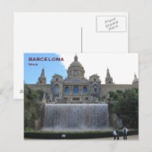 Vintage reistoerisme in Spanje: postauto Briefkaart (Voorkant / Achterkant)