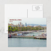 Vintage reistoerisme in Spanje: postauto Briefkaart (Voorkant / Achterkant)