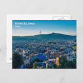 Vintage reistoerisme in Spanje: postauto Briefkaart (Voorkant / Achterkant)