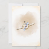 Vintage Reisvliegtuig Baby Shower Feestje  Kaart (Achterkant)