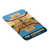 Vintage Reizen Alhambra Granada Spanje Retro Schil Magneet (Rechterzijde)
