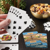 Vintage Reizen Alhambra Granada Spanje Retro Schil Pokerkaarten (Insitu)
