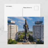 Vintage reizen Almaty Kazachstan stad vakantie Briefkaart (Voorkant / Achterkant)