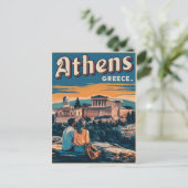 vintage Reizen Athene hoofdstad van Griekenland ge Briefkaart (Staand voorkant)