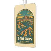 Vintage Reizen Badlands Nationaal Park Retro Schil Luchtverfrisser (Links)