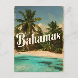 Vintage reizen Bahama's Briefkaart