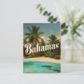 Vintage reizen Bahama's Briefkaart (Staand voorkant)