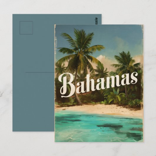 Vintage reizen Bahama's Briefkaart (Voorkant / Achterkant)
