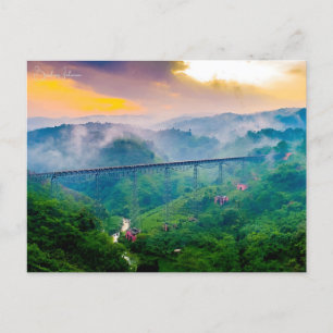 vintage reizen Bandung Indonesië vakantie stad Briefkaart