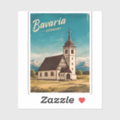 Vintage Reizen Beieren Duitsland Retro Schilderach Sticker (Vel)