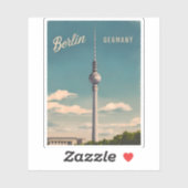 Vintage Reizen Berlijn Duitsland Retro Schilderach Sticker (Vel)
